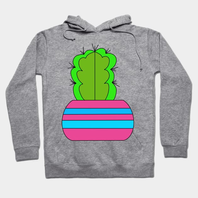 Cute Cactus Design #25: Split Personality Cactus Hoodie by DreamCactus